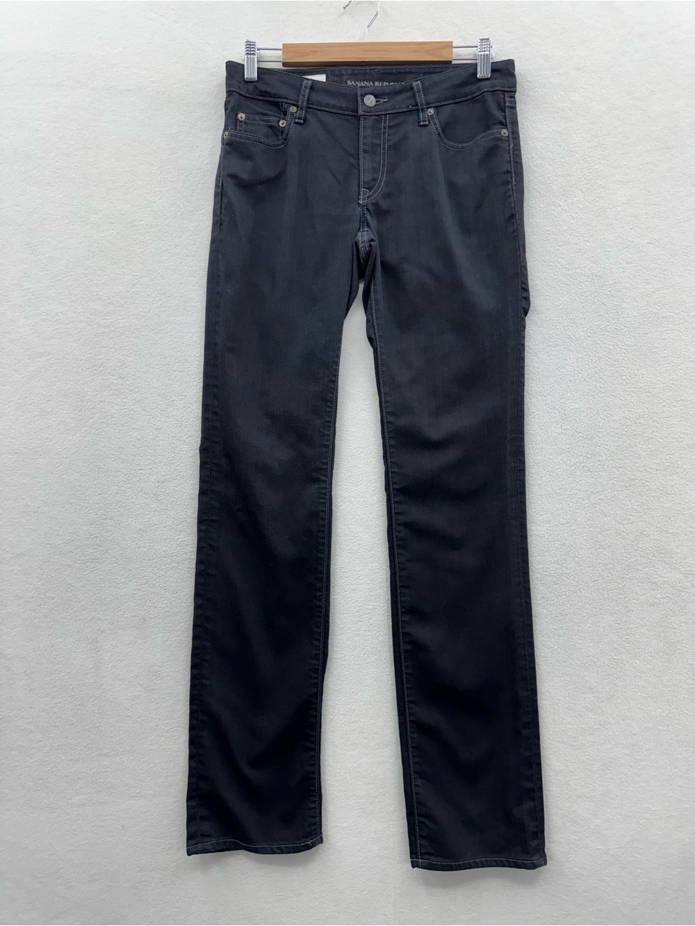 Banana Republic Women’s 4 Black Classic Straight Leg Jeans Stretch
